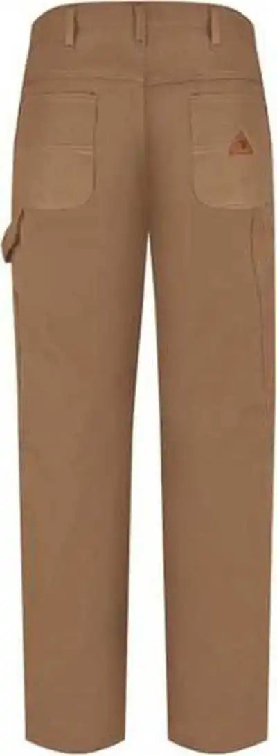 Bulwark Plj8 Dungaree - Excel Fr Comfortouch - 11.0 Oz. - Brown Duck - Unhemmed