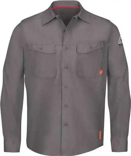 Bulwark Qs40 Iq Series Endurance Work Shirt Gray