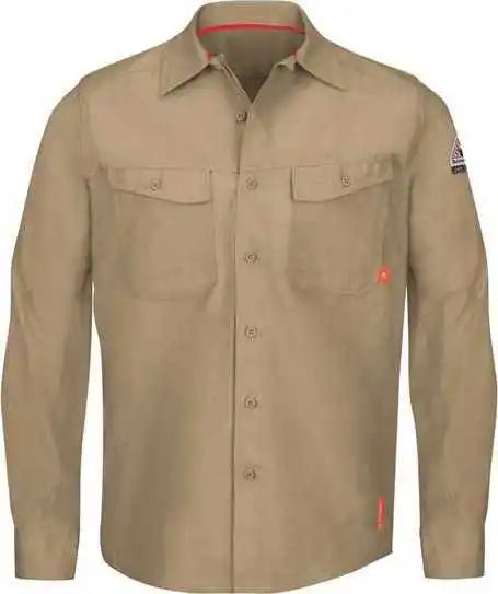 Bulwark Qs40 Iq Series Endurance Work Shirt Khaki