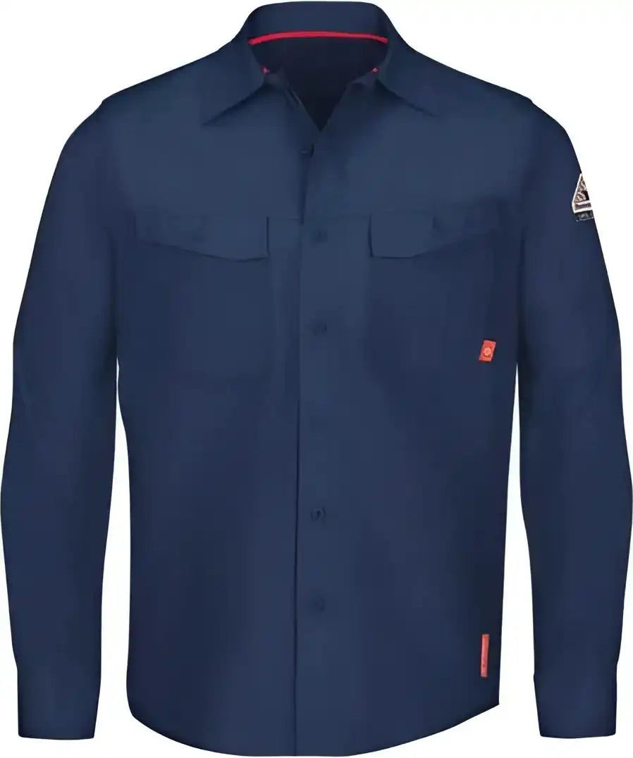 Bulwark Qs40 Iq Series Endurance Work Shirt - Navy