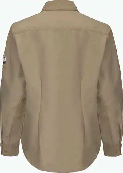 Bulwark Qs41 Women’s Iq Series Endurance Long Sleeve Shirt - Khaki