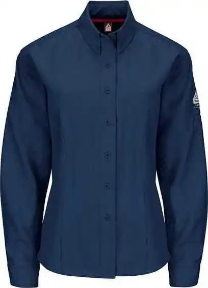 Bulwark Qs41 Women’s Iq Series Endurance Long Sleeve Shirt Navy