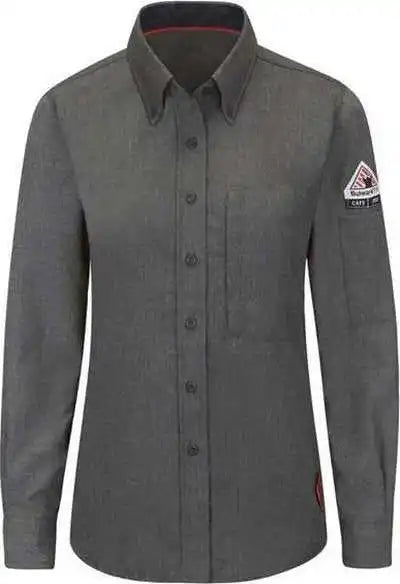 Bulwark Qs51 Women’s Iq Series Comfort Woven Lightweight Shirt - Dark Gray