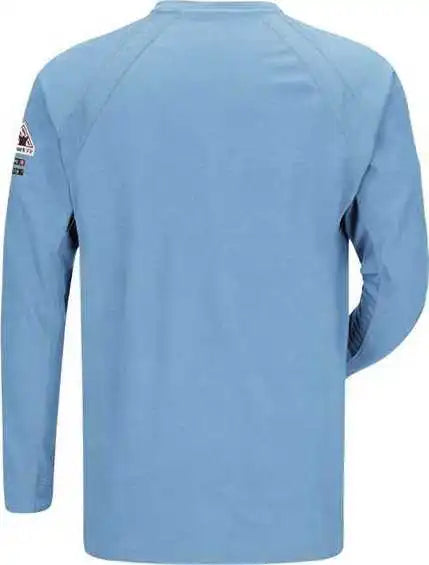 Bulwark Qt20 Long Sleeve Henley - Blue