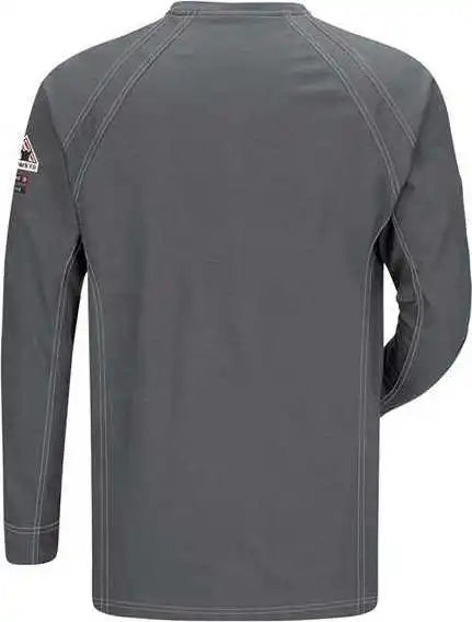 Bulwark Qt20 Long Sleeve Henley - Charcoal