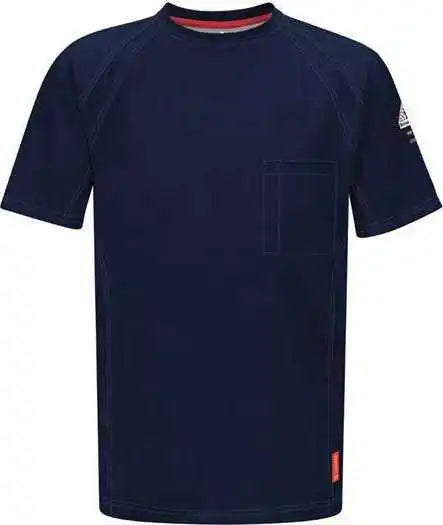 Bulwark Qt30l Iq Series Short Sleeve Tee Long Sizes - Dark Blue