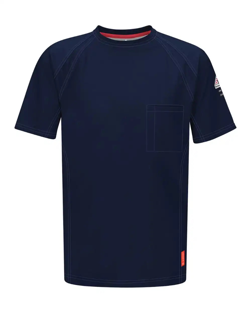 Bulwark Qt30t Iq Series® Short Sleeve T-shirt - Tall Sizes - Dark Blue / Lt