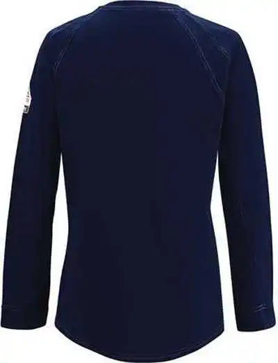 Bulwark Qt31 Iq Series Comfort Knit Women’s Long Sleeve Tee - Dark Blue