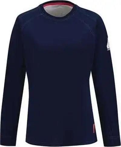 Bulwark Qt31 Iq Series Comfort Knit Women’s Long Sleeve Tee - Dark Blue