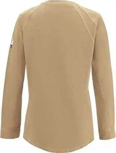 Bulwark Qt31 Iq Series Comfort Knit Women’s Long Sleeve Tee - Khaki