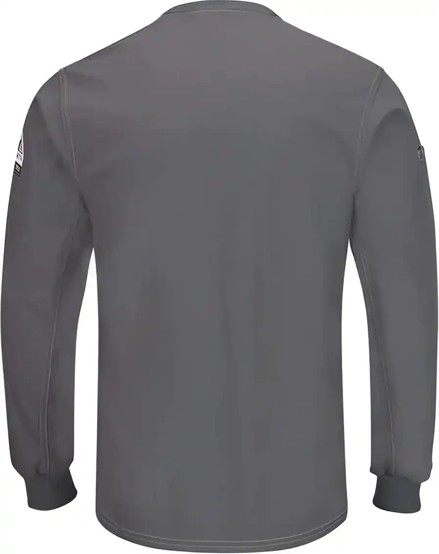 Bulwark Qt40 Iq Series Plus Long Sleeve Henley Charcoal