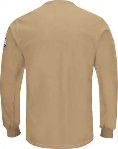 Bulwark Qt40 Iq Series Plus Long Sleeve Henley - Khaki