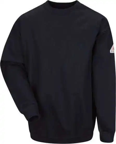 Bulwark Sec2 Pullover Crewneck Sweatshirt Cottonspandex Blend Navy
