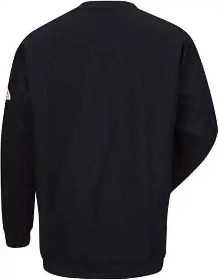 Bulwark Sec2 Pullover Crewneck Sweatshirt Cottonspandex Blend Navy