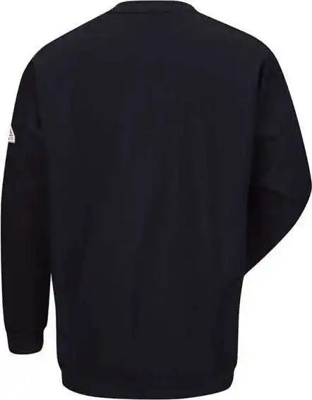 Bulwark Sec2l Pullover Crewneck Sweatshirt - Cottonspandex Blend - Long Sizes - Navy