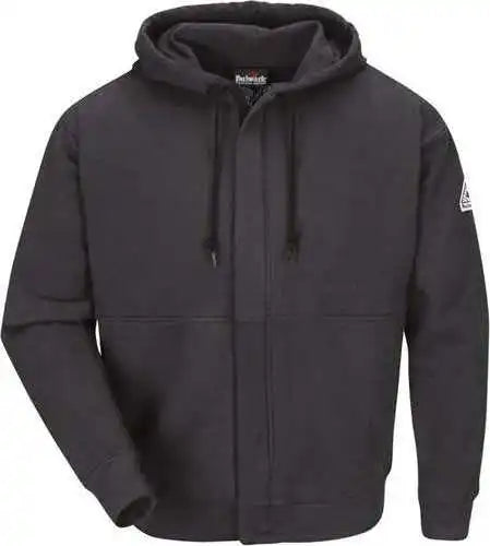 Bulwark Seh4l Zip-front Hooded Sweatshirt - Long Sizes - Charcoal