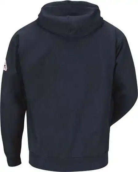 Bulwark Seh4l Zip-front Hooded Sweatshirt - Long Sizes - Navy