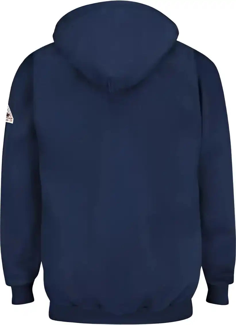 Bulwark Seh8l Pullover Hooded Fleece Sweatshirt Quarter Zip Long Sizes Navy