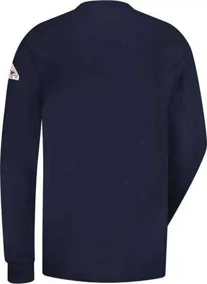 Bulwark Sel2 Long Sleeve Tagless Henley Shirt Navy