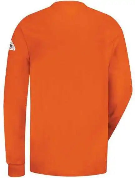 Bulwark Sel2 Long Sleeve Tagless Henley Shirt Orange