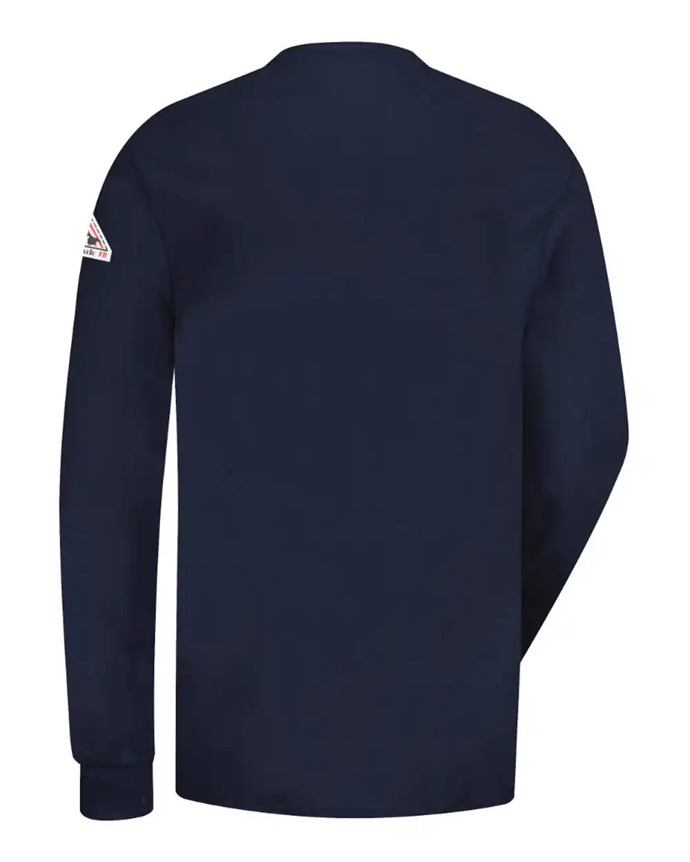 Bulwark Sel2t Long Sleeve Tagless Henley Shirt - Tall Sizes - Navy - Lt