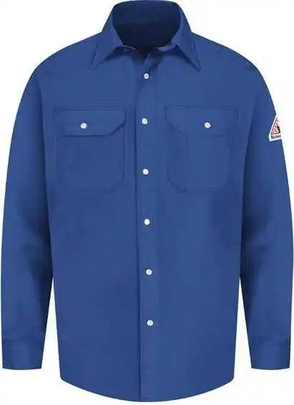 Bulwark Ses2 Snap-front Uniform Shirt - Excel Fr - Royal Blue