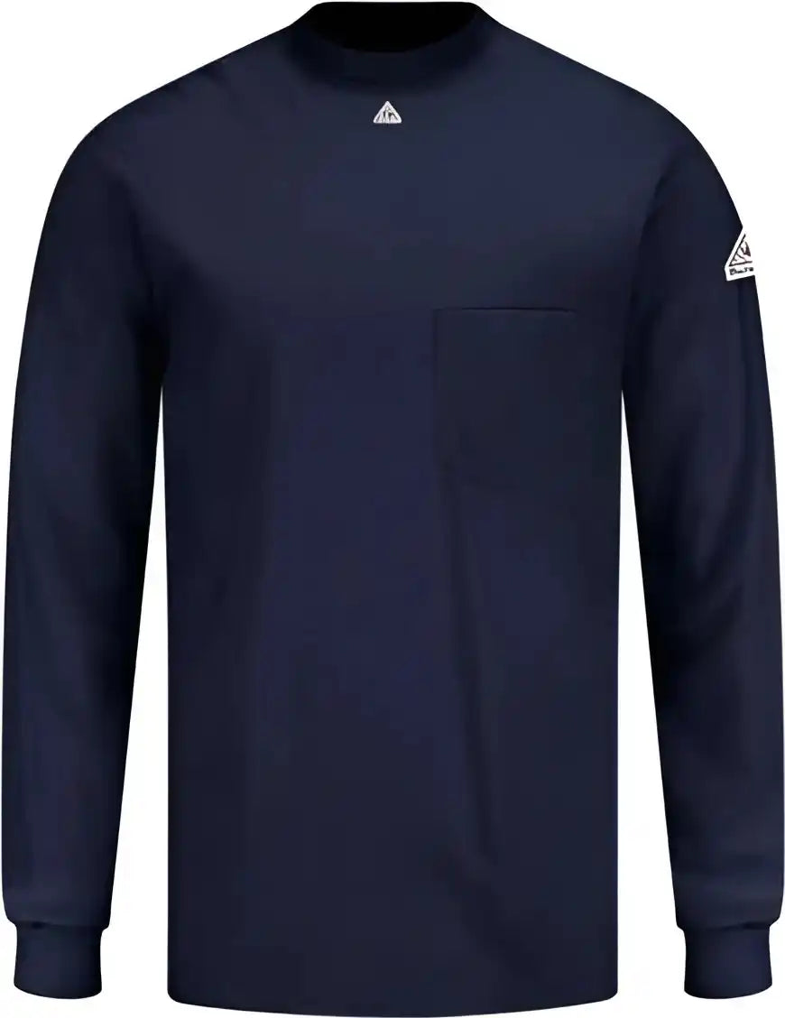 Bulwark Set2 Knit Long Sleeve t Shirt Navy