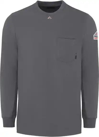 Bulwark Set2t Knit Long Sleeve T-shirt - Tall Sizes - Charcoal