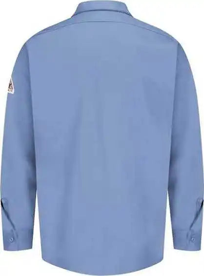 Bulwark Sew2l Flame Resistant Excel Work Shirt Long Sizes - Light Blue