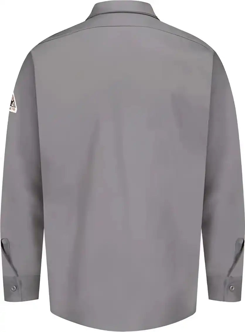 Bulwark Sew2l Flame Resistant Excel Work Shirt Long Sizes Silver Gray