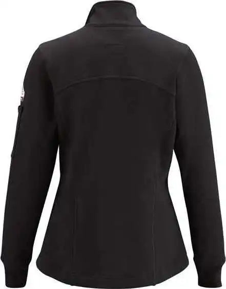 Bulwark Sez3 Women’s Zip Front Fleece Jacket Cottonspandex Blend Black