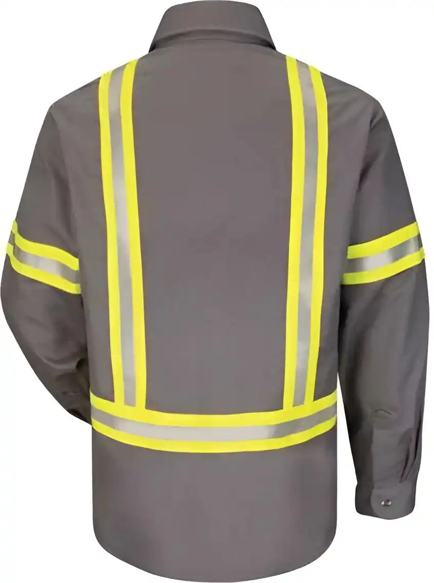 Bulwark Sldt Enhanced Visibility Uniform Shirt Gray
