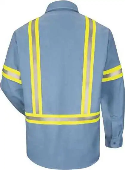 Bulwark Sldt Enhanced Visibility Uniform Shirt - Light Blue