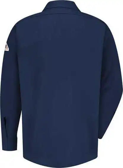 Bulwark Sls2 Concealed Gripper Pocketless Work Shirt Navy