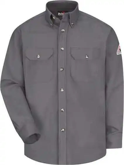 Bulwark Slu2 Dress Uniform Shirt Excel Fr Comfortouch 7 Oz. Gray
