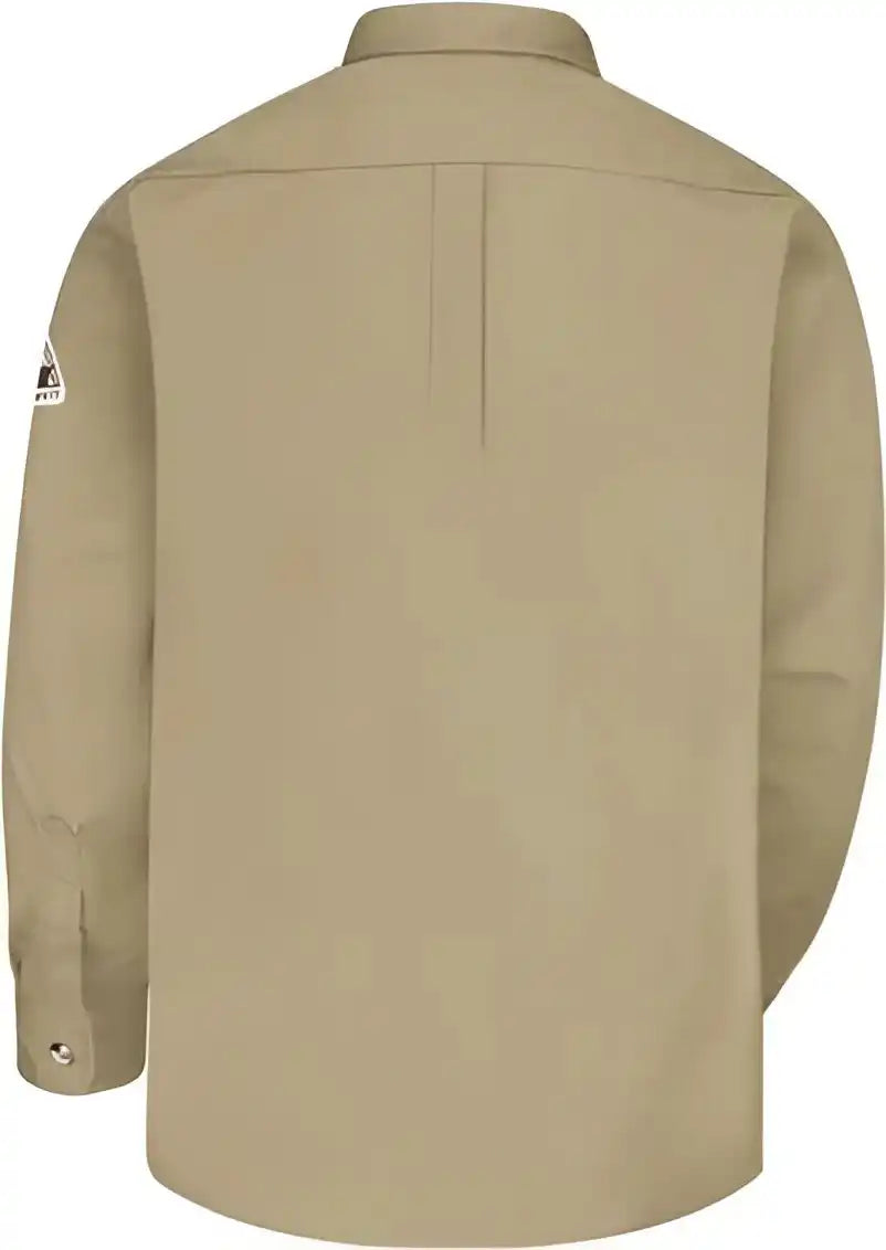 Bulwark Slu2 Dress Uniform Shirt - Excel Fr Comfortouch - 7 Oz. - Khaki