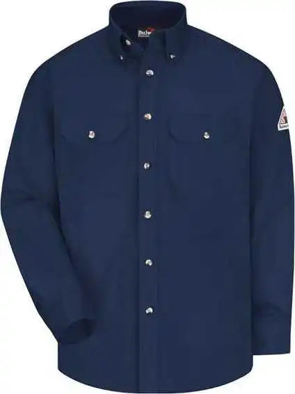 Bulwark Slu2 Dress Uniform Shirt - Excel Fr Comfortouch - 7 Oz. - Navy