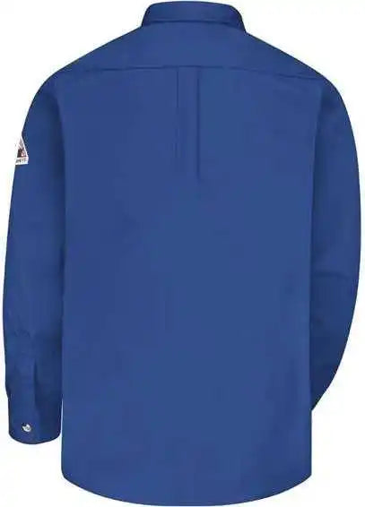 Bulwark Slu2 Dress Uniform Shirt Excel Fr Comfortouch 7 Oz. Royal Blue