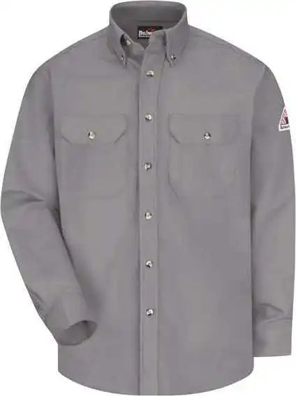 Bulwark Slu2 Dress Uniform Shirt - Excel Fr Comfortouch - 7 Oz. - Silver Gray