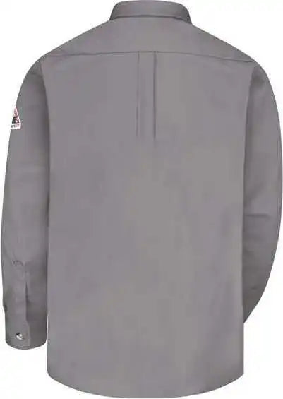 Bulwark Slu2 Dress Uniform Shirt - Excel Fr Comfortouch - 7 Oz. - Silver Gray