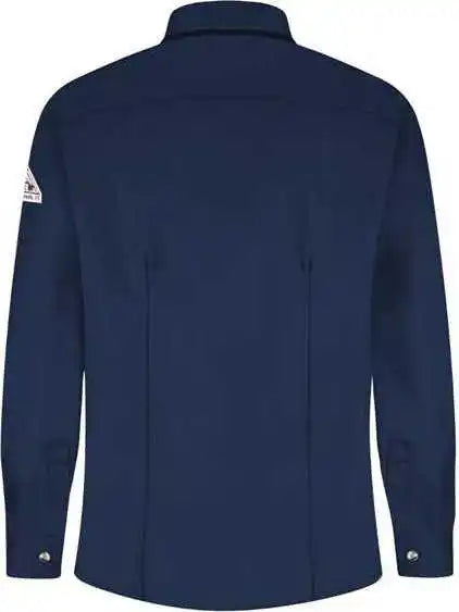 Bulwark Slu3 Women’s Dress Uniform Shirt - Excel Fr Comfortouch - Navy
