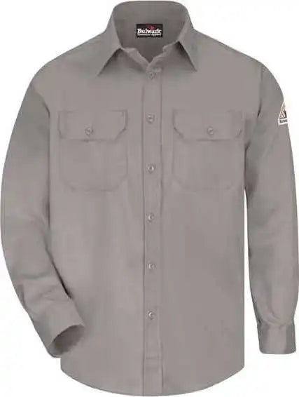 Bulwark Slu8l Uniform Shirt Long Sizes Gray