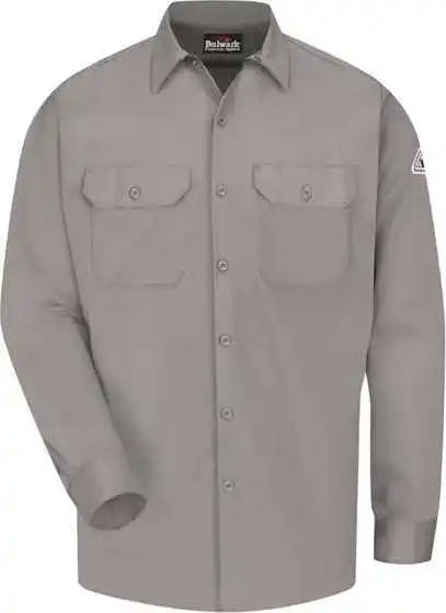 Bulwark Slw2 Work Shirt Excel Fr Comfortouch Gray