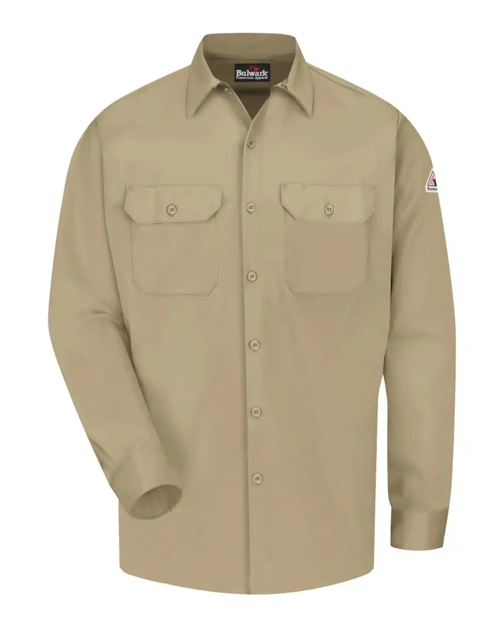 Bulwark Slw2 Work Shirt - Excel Fr® Comfortouch - Khaki - s