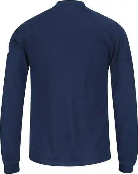 Bulwark Sml2 Long Sleeve Henley Shirt Cooltouch2 Navy