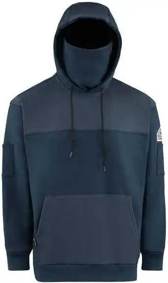 Bulwark Smm4 Flame Resistant Fleece Hooded Sweatshirt - Navy