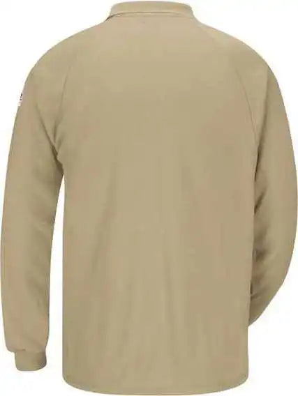 Bulwark Smp2 Classic Long Sleeve Polo - Cooltouch2 - Khaki