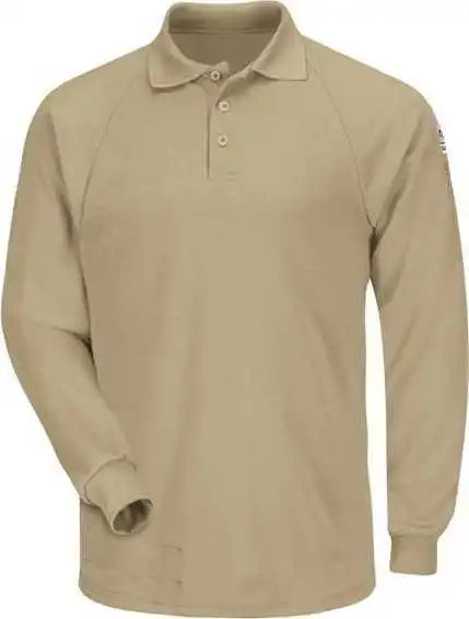 Bulwark Smp2 Classic Long Sleeve Polo - Cooltouch2 - Khaki