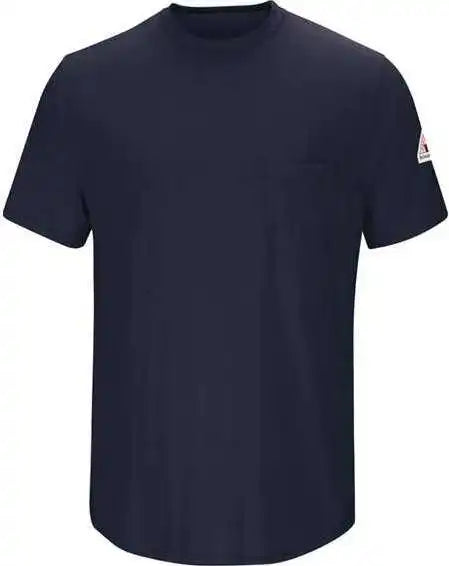 Bulwark Smt6l Short Sleeve Lightweight T-shirt - Long Sizes - Navy