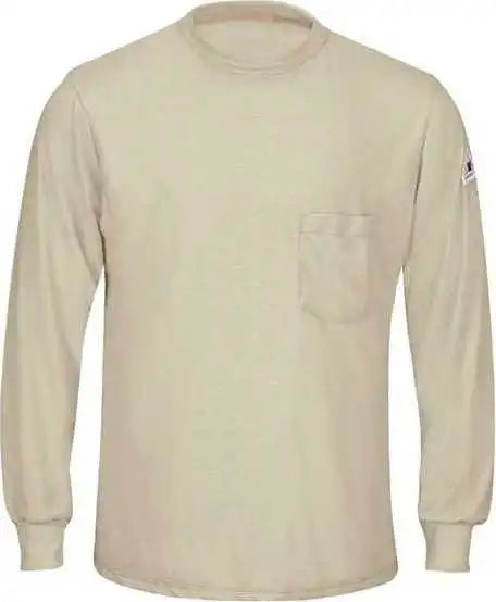 Bulwark Smt8 Long Sleeve Lightweight t Shirt Khaki